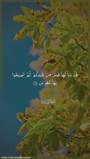 Al-Maaida Ayah 102 - Arabic wallpaper