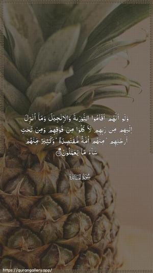 Al-Maaida Ayah 66 - Arabic wallpaper