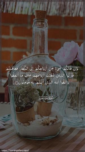 Al-Mumtahana Ayah 11 - Arabic wallpaper