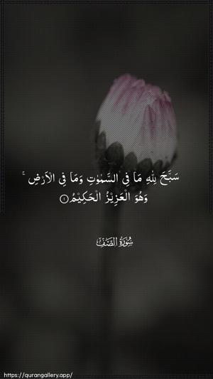 As-Saff Ayah 1 - Arabic wallpaper