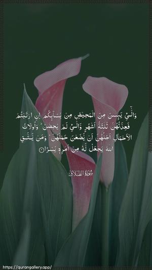 At-Talaaq Ayah 4 - Arabic wallpaper