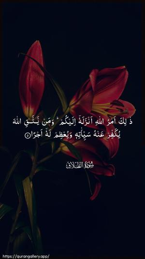 At-Talaaq Ayah 5 - Arabic wallpaper