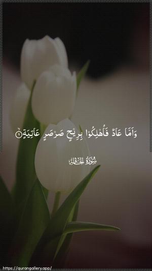 Al-Haaqqa Ayah 6 - Arabic wallpaper