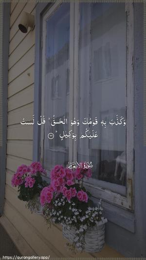 Al-An"aam Ayah 66 - Arabic wallpaper