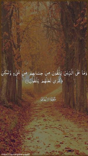 Al-An"aam Ayah 69 - Arabic wallpaper