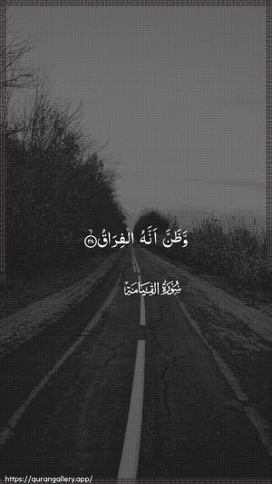 Al-Qiyaama Ayah 28 - Arabic wallpaper