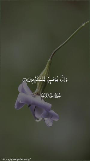 Al-Mursalaat Ayah 15 - Arabic wallpaper