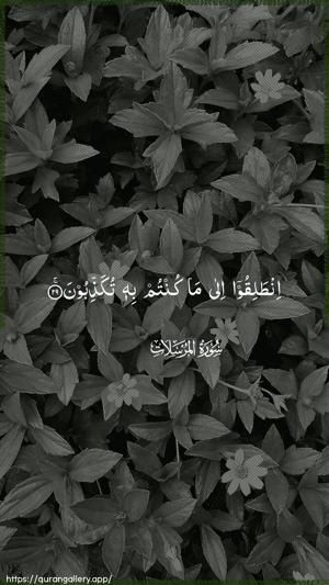 Al-Mursalaat Ayah 29 - Arabic wallpaper
