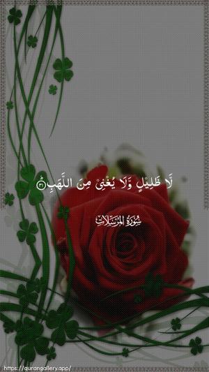 Al-Mursalaat Ayah 31 - Arabic wallpaper