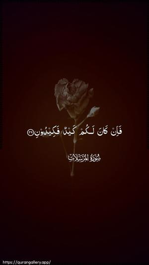 Al-Mursalaat Ayah 39 - Arabic wallpaper