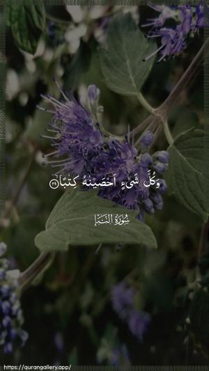 An-Naba Ayah 29 - Arabic wallpaper