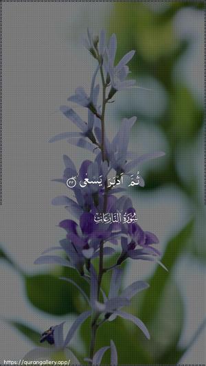 An-Naazi"aat Ayah 22 - Arabic wallpaper