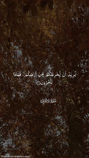 Al-A"raaf Ayah 110 - Arabic wallpaper