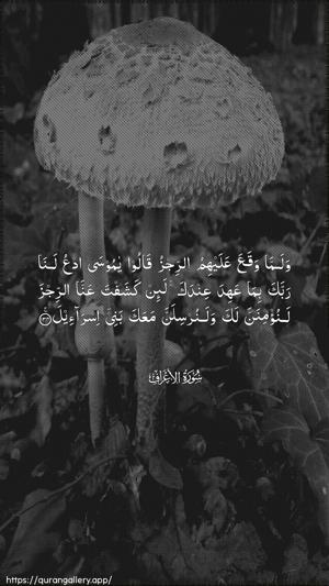 Al-A"raaf Ayah 134 - Arabic wallpaper