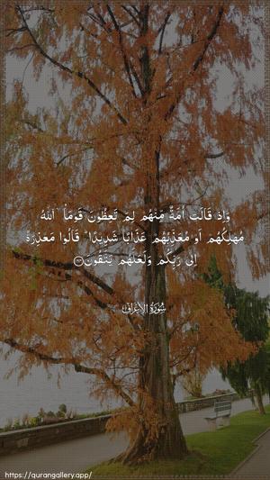 Al-A"raaf Ayah 164 - Arabic wallpaper