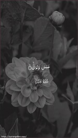 Abasa Ayah 1 - Arabic wallpaper