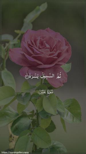 Abasa Ayah 20 - Arabic wallpaper