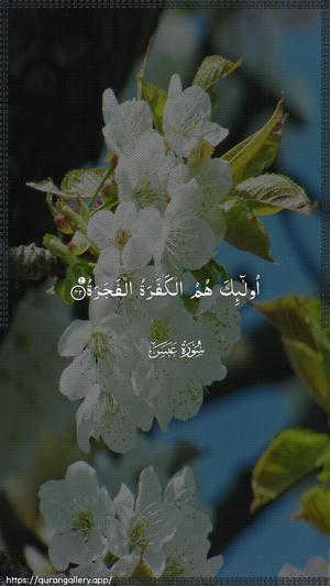 Abasa Ayah 42 - Arabic wallpaper