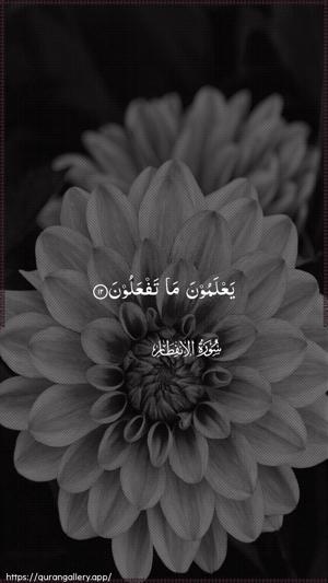 Al-Infitaar Ayah 12 - Arabic wallpaper