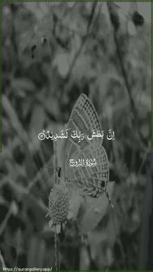 Al-Burooj Ayah 12 - Arabic wallpaper