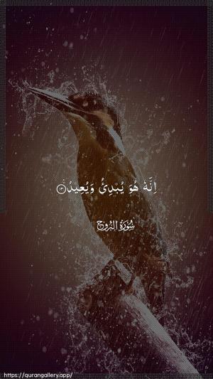 Al-Burooj Ayah 13 - Arabic wallpaper