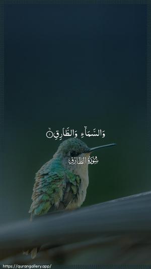 At-Taariq Ayah 1 - Arabic wallpaper