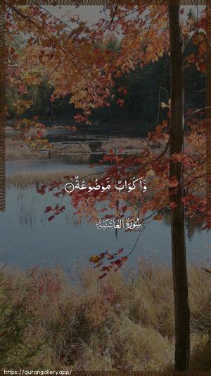 Al-Ghaashiya Ayah 14 - Arabic wallpaper