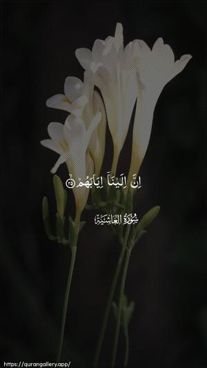Al-Ghaashiya Ayah 25 - Arabic wallpaper