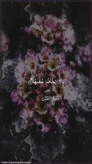 Ash-Shams Ayah 15 - Arabic wallpaper