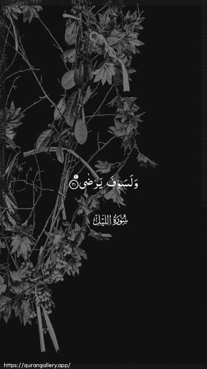 Al-Lail Ayah 21 - Arabic wallpaper
