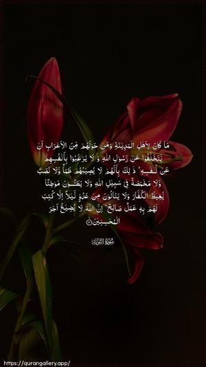 At-Tawba Ayah 120 - Arabic wallpaper