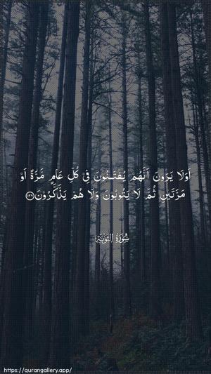 At-Tawba Ayah 126 - Arabic wallpaper