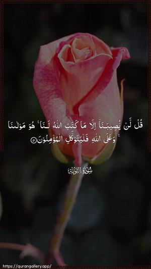 At-Tawba Ayah 51 - Arabic wallpaper