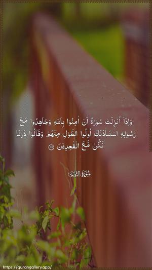 At-Tawba Ayah 86 - Arabic wallpaper