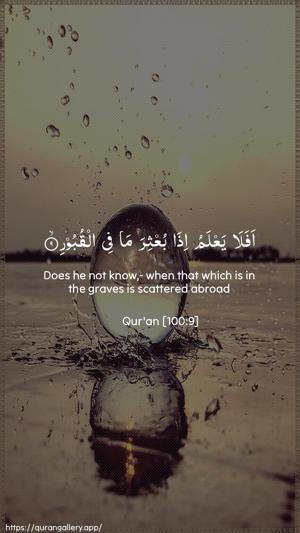 Al-Aadiyaat Ayah 9 - Arabic + English wallpaper