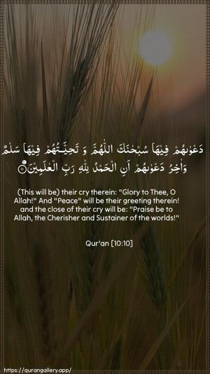 Yunus Ayah 10 - Arabic + English wallpaper