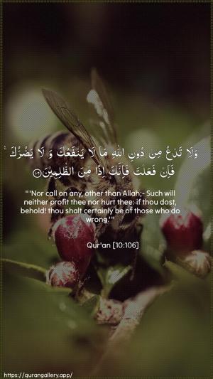 Yunus Ayah 106 - Arabic + English wallpaper