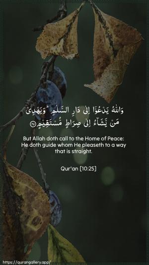 Yunus Ayah 25 - Arabic + English wallpaper