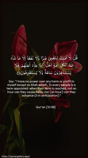 Yunus Ayah 49 - Arabic + English wallpaper