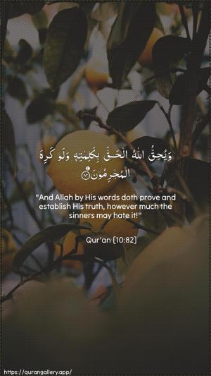Yunus Ayah 82 - Arabic + English wallpaper