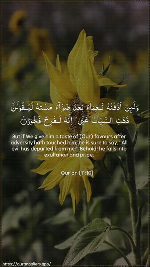 Hud Ayah 10 - Arabic + English wallpaper