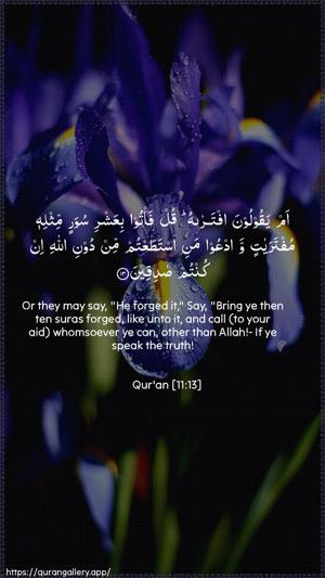 Hud Ayah 13 - Arabic + English wallpaper