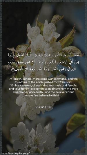 Hud Ayah 40 - Arabic + English wallpaper