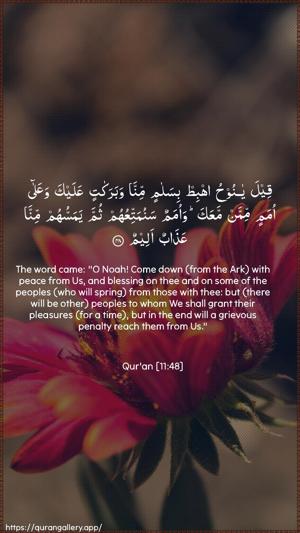 Hud Ayah 48 - Arabic + English wallpaper
