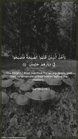 Hud Ayah 67 - Arabic + English wallpaper
