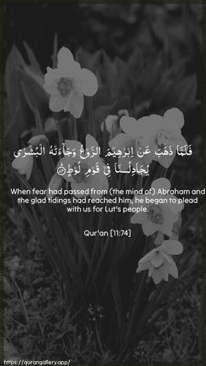 Hud Ayah 74 - Arabic + English wallpaper