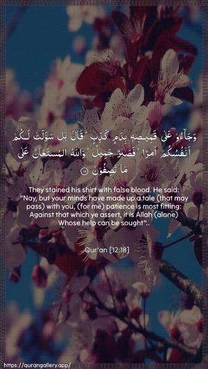 Yusuf Ayah 18 - Arabic + English wallpaper