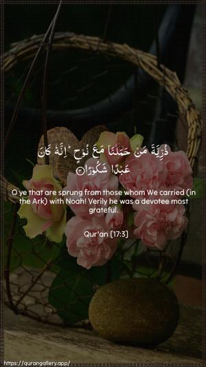 Al-Israa Ayah 3 - Arabic + English wallpaper