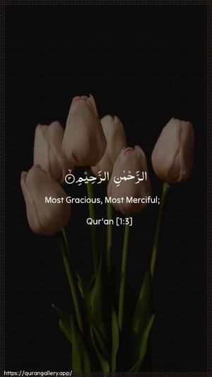 Al-Faatiha Ayah 3 - Arabic + English wallpaper
