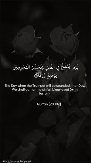 Taa-Haa Ayah 102 - Arabic + English wallpaper